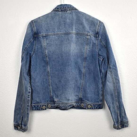 Blank NYC Distressed‎ Jean Jacket Size X-Small Color Blue Gently Used Condition - Picture 3 of 5